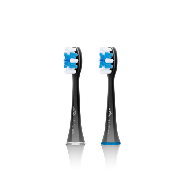 Replacement toothbrush ETA Soft Clean Black 0707 90600 black