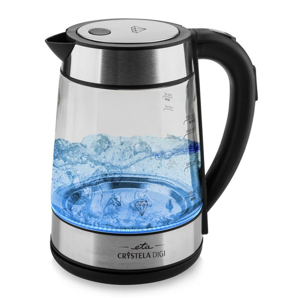 Electric kettle ETA Crystela Digi 7153 90000 black/glass