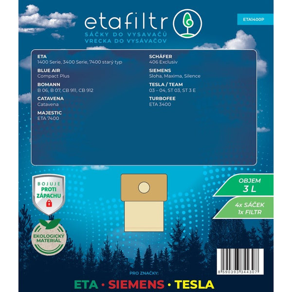 Vacuum cleaner bag ETA ETA 1400 (4 ks) brown