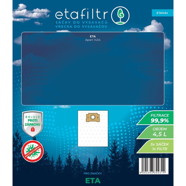 Vacuum cleaner bag ETA ETA 1434 (5 ks) white
