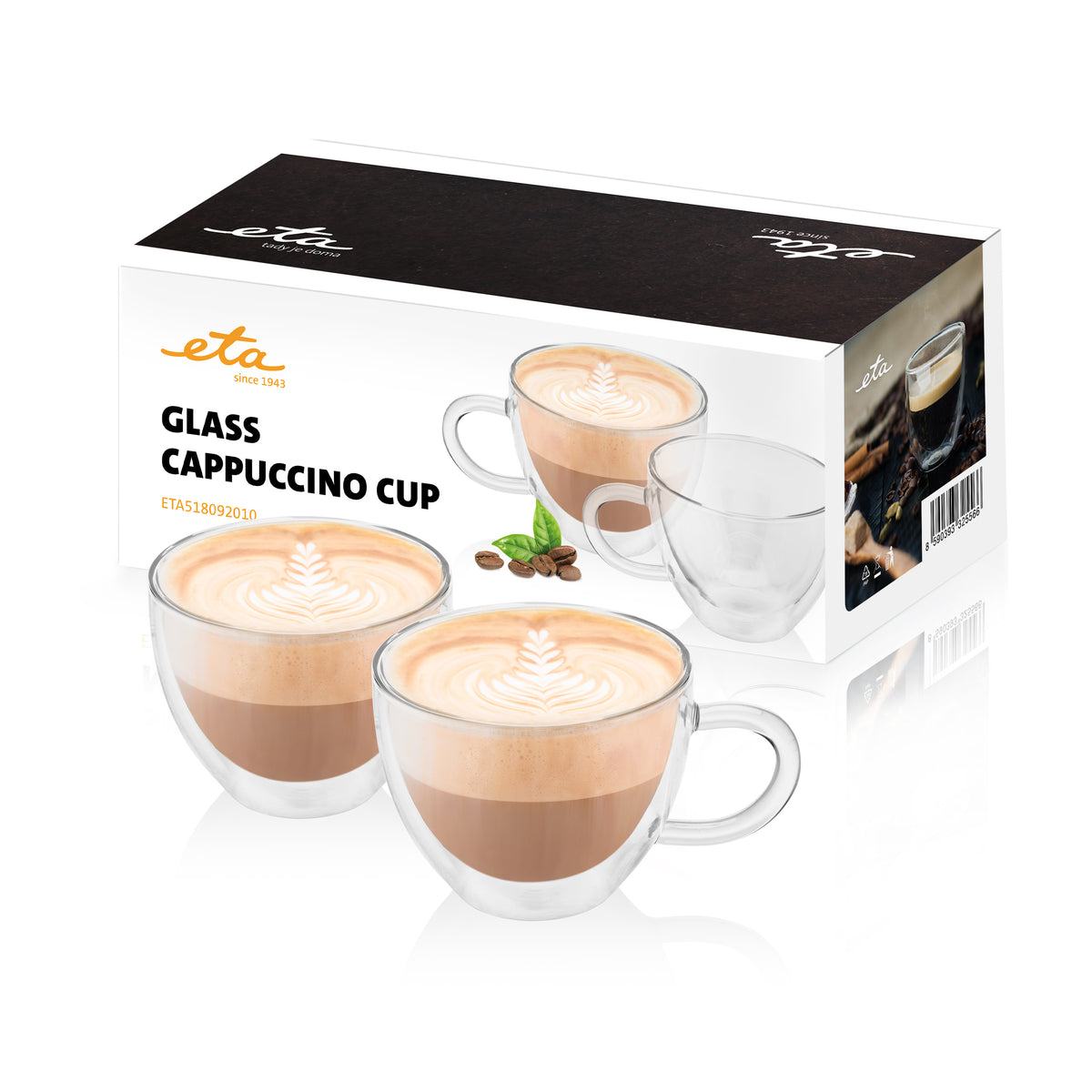 Cappuccino glasses ETA 5180 92010 glass – ETA since 1943